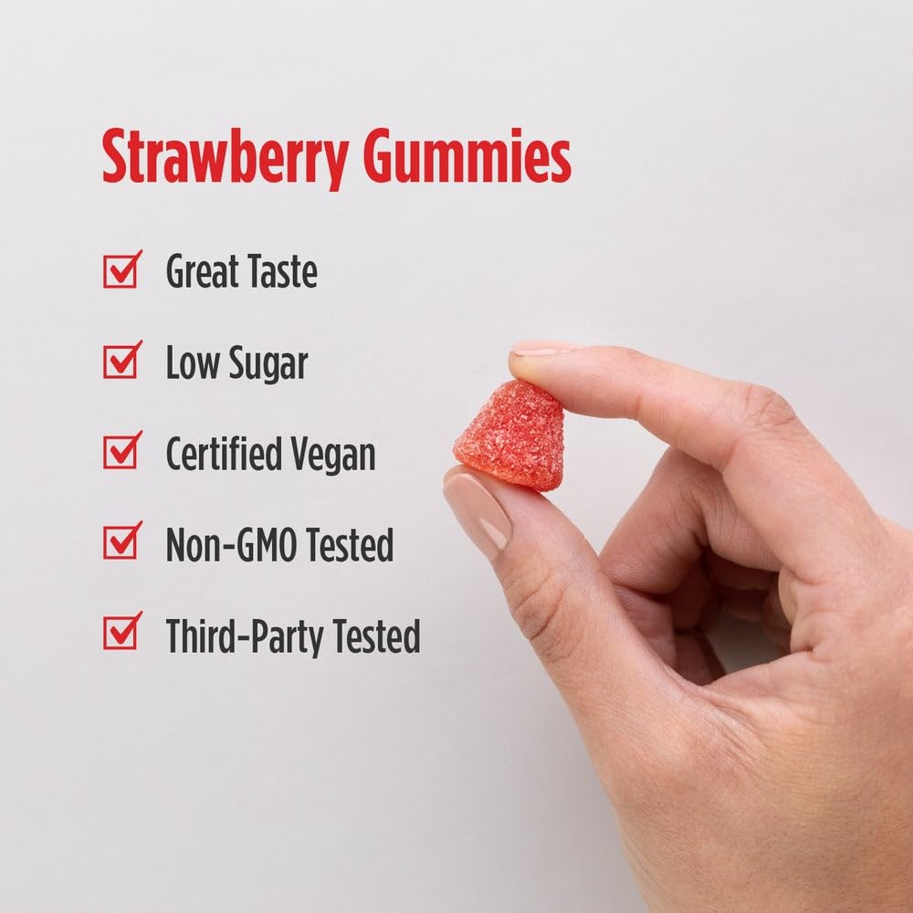 Nordic Naturals CoQ10 Gummies, Strawberry - 60 Gummies - 100 mg Coenzyme Q10 (CoQ10) - Great Taste - Heart Health, Cellular Energy Production, Antioxidant Support - Non-GMO, Vegan - 60 Servings - TrustMedUSA