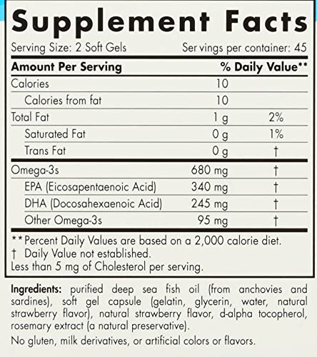 NORDIC NATURALS Junior Ultimate Omega Chewable Softgels, 680 Mg, 90 CT - TrustMedUSA