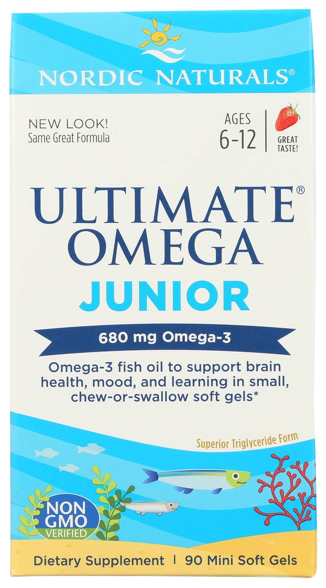 NORDIC NATURALS Junior Ultimate Omega Chewable Softgels, 680 Mg, 90 CT - TrustMedUSA