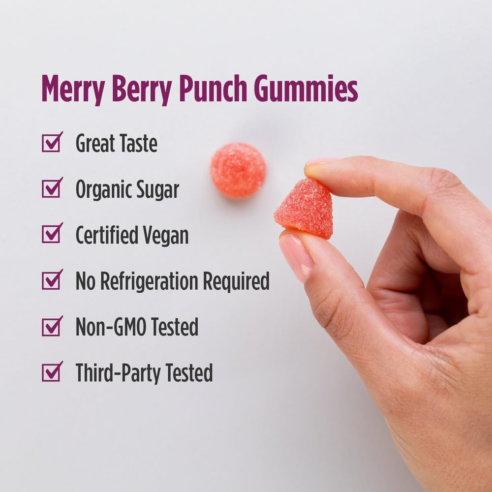 Nordic Naturals Kids Nordic Flora Probiotic Gummies, Merry Berry Punch - 60 Gummies - 1.5 Billion CFU & Prebiotic Fiber - TrustMedUSA