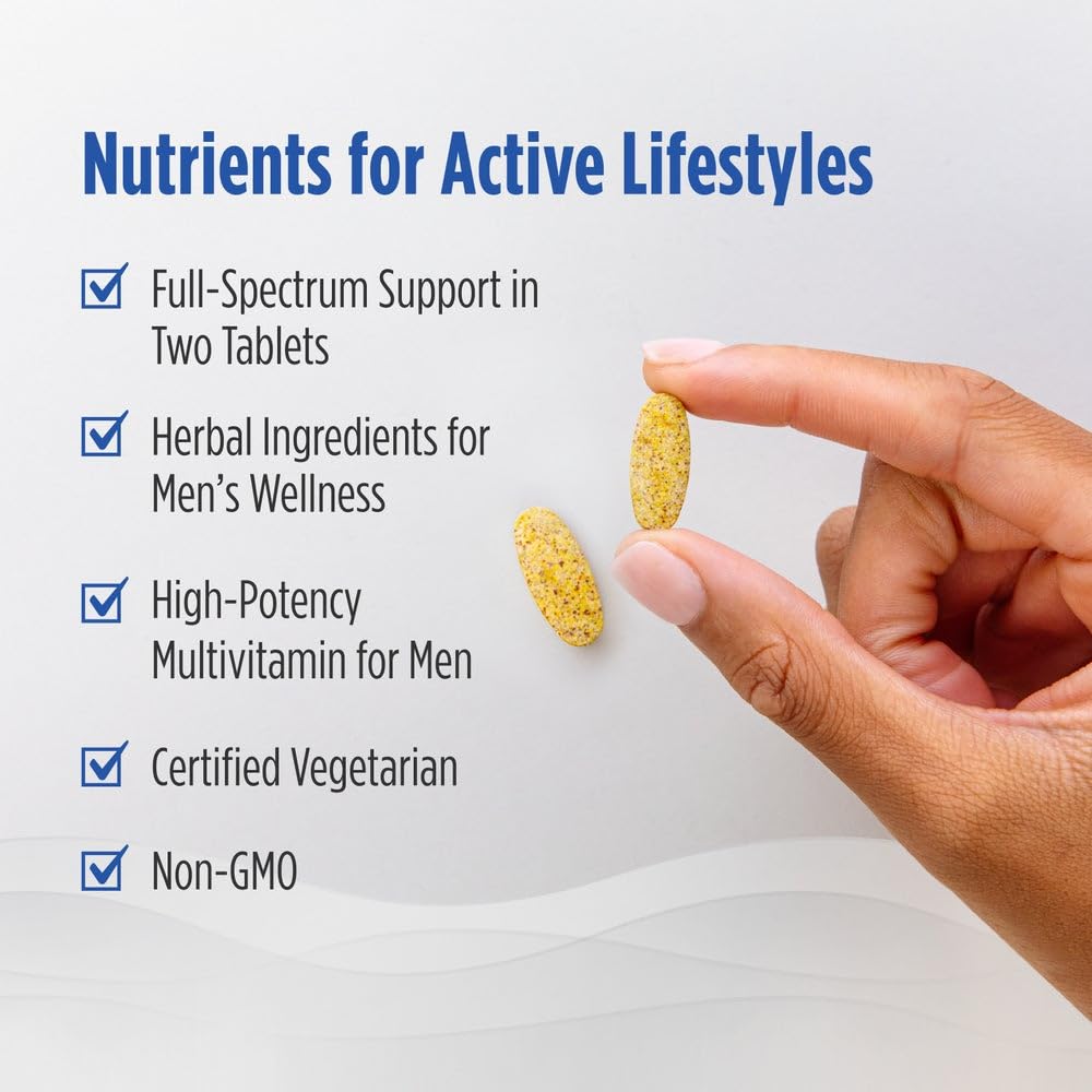 Nordic Naturals Men’s Multivitamin Extra Strength - Bone, Energy, & Blood-Vessel Support - Immunity Supplement - 20 Essential Nutrients - 60 Tablets - 30 Servings - TrustMedUSA