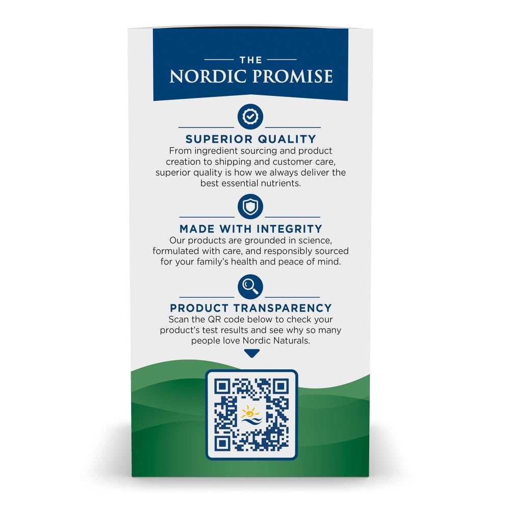 Nordic Naturals Mood Support Omega Blend - Unflavored - 60 Soft Gels - 1400 mg Omega-3 Supplement with EPA & DHA - Promotes Balanced Mood and Serenity - Non-GMO - 30 Servings - TrustMedUSA