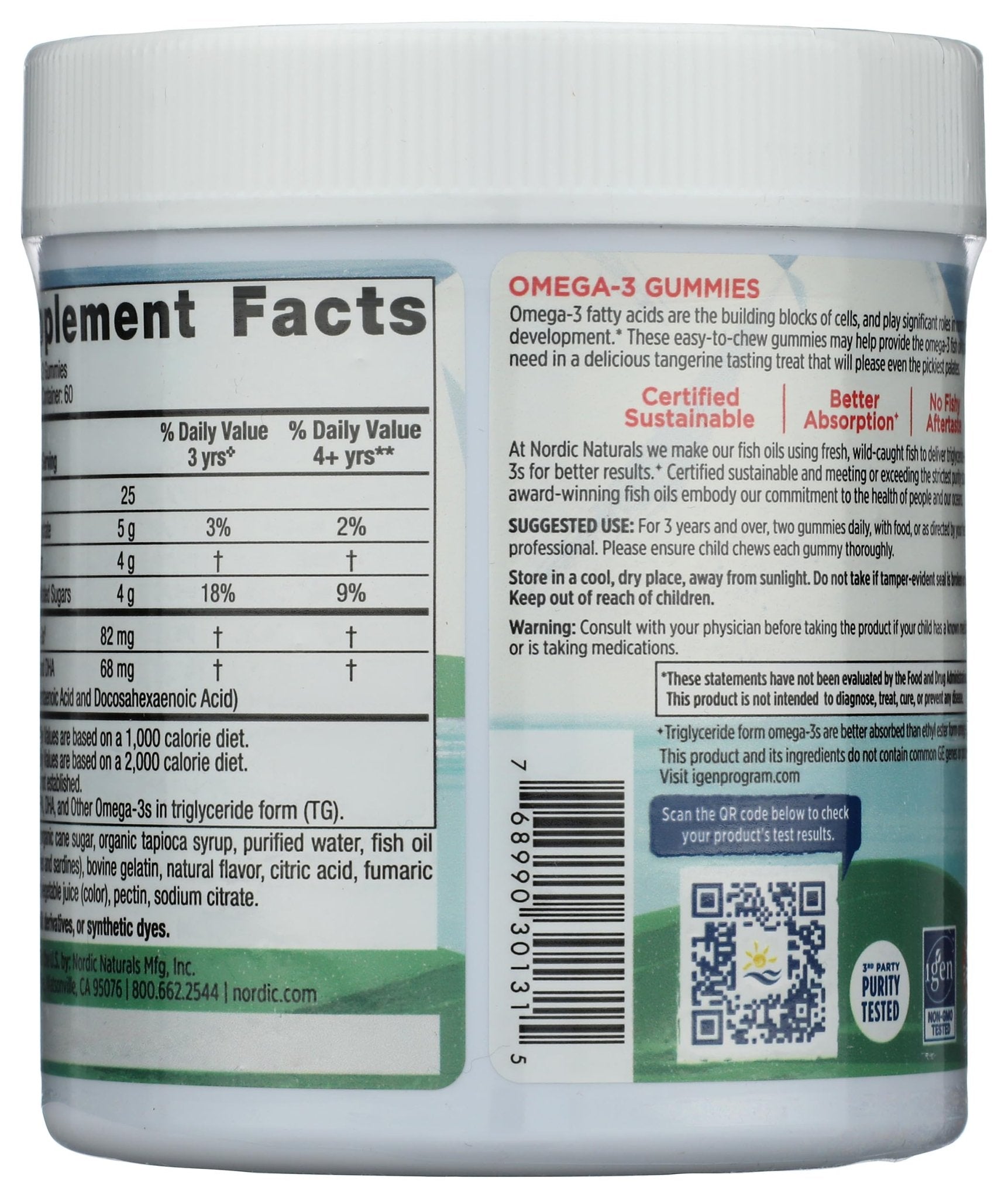 Nordic Naturals Nordic Omega 3 Gummies, 120 Ct - TrustMedUSA