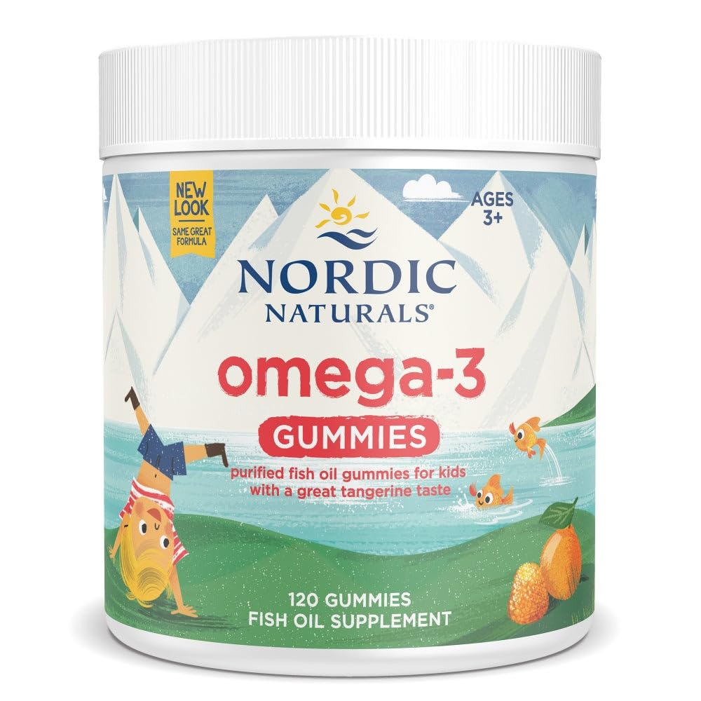 Nordic Naturals Nordic Omega-3 Gummies, Tangerine - 120 Gummies - 82 mg Total Omega-3s with EPA & DHA - TrustMedUSA