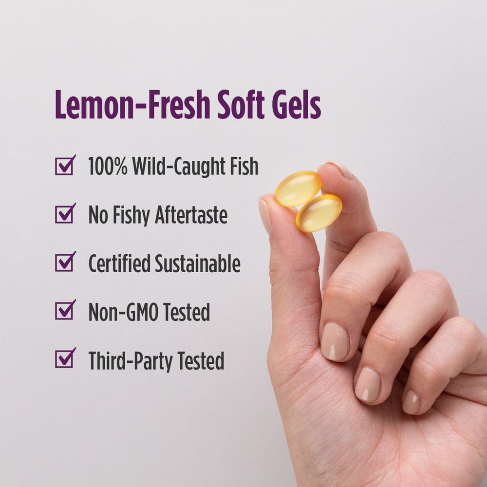 Nordic Naturals Omega Woman, Lemon - 120 Soft Gels - 500 mg Omega-3 + 800 mg Evening Primrose Oil - TrustMedUSA