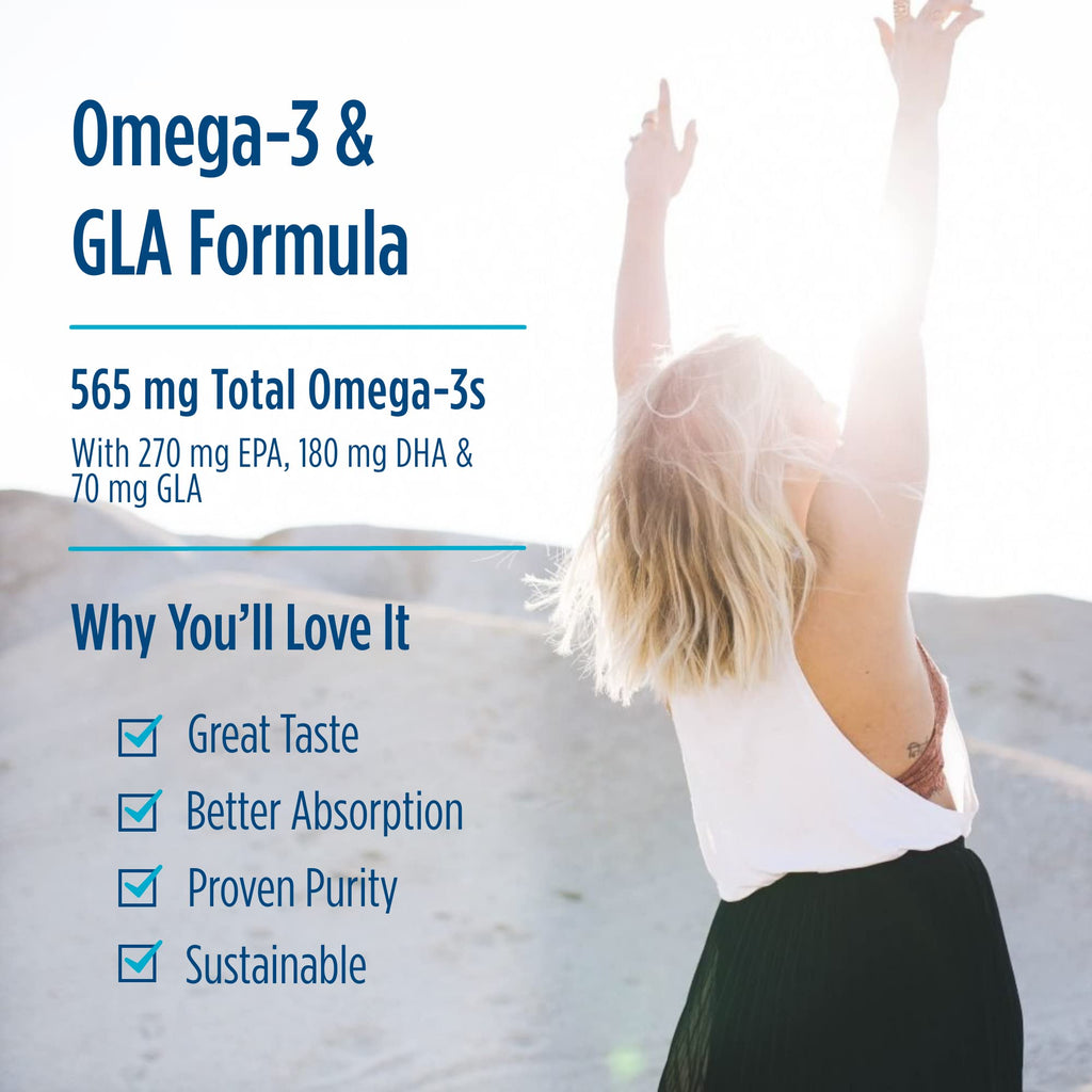Nordic Naturals ProEFA 3-6-9, Lemon Flavor - 90 Soft Gels - 565 mg Omega-3 - EPA & DHA with Added GLA - Healthy Skin, Cognition, & Positive Mood - Non-GMO - 45 Servings - TrustMedUSA