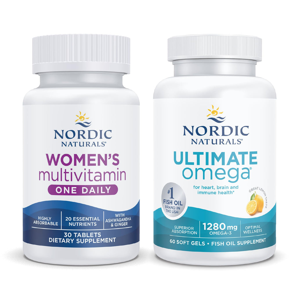 Nordic Naturals Starter Pack - Women's Multivitamin One Daily, Ultimate Omega - TrustMedUSA