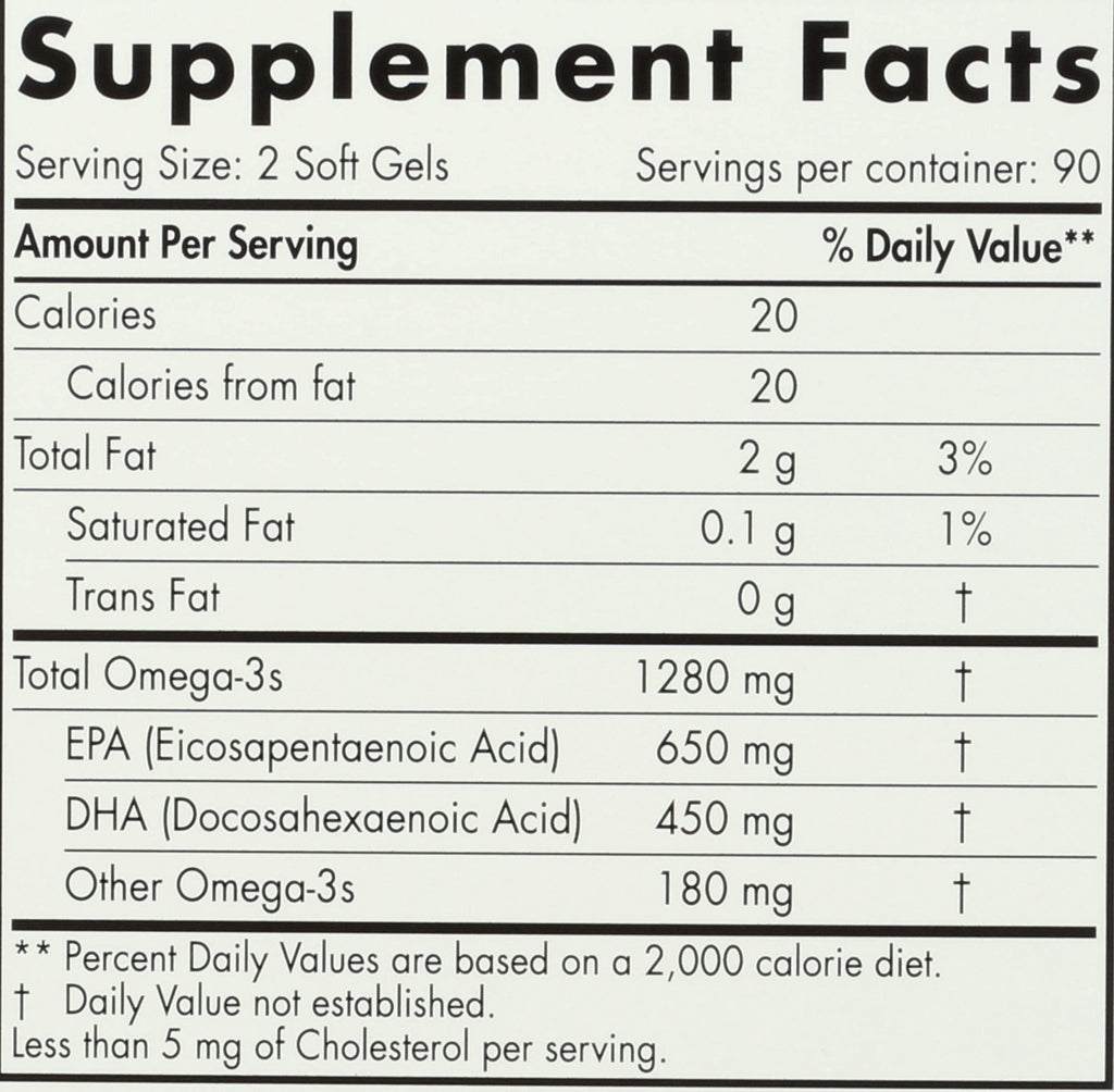 Nordic Naturals Ultimate Omega 1280 MG, 180 CT - TrustMedUSA