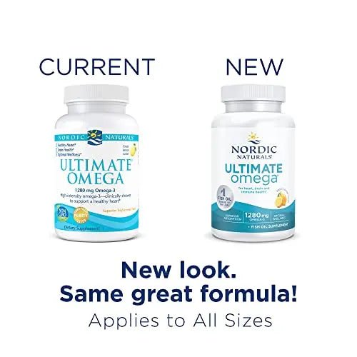 Nordic Naturals Ultimate Omega, Lemon Flavor - 120 Soft Gels - 1280 mg Omega-3 - TrustMedUSA