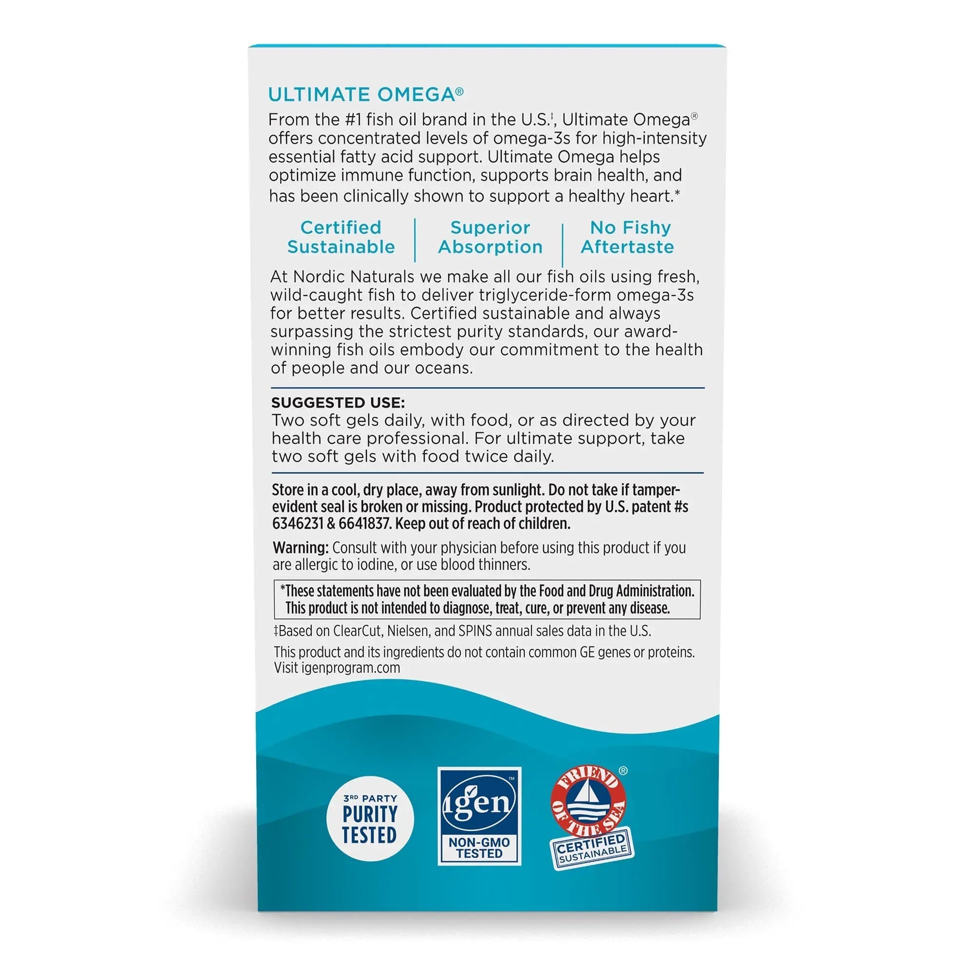 Nordic Naturals Ultimate Omega, Lemon Flavor - 210 Soft Gels - 1280 mg Omega-3 - High - TrustMedUSA