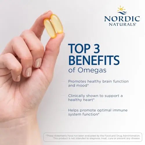 Nordic Naturals Ultimate Omega, Lemon Flavor - 60 Soft Gels - 1280 mg Omega-3 - TrustMedUSA