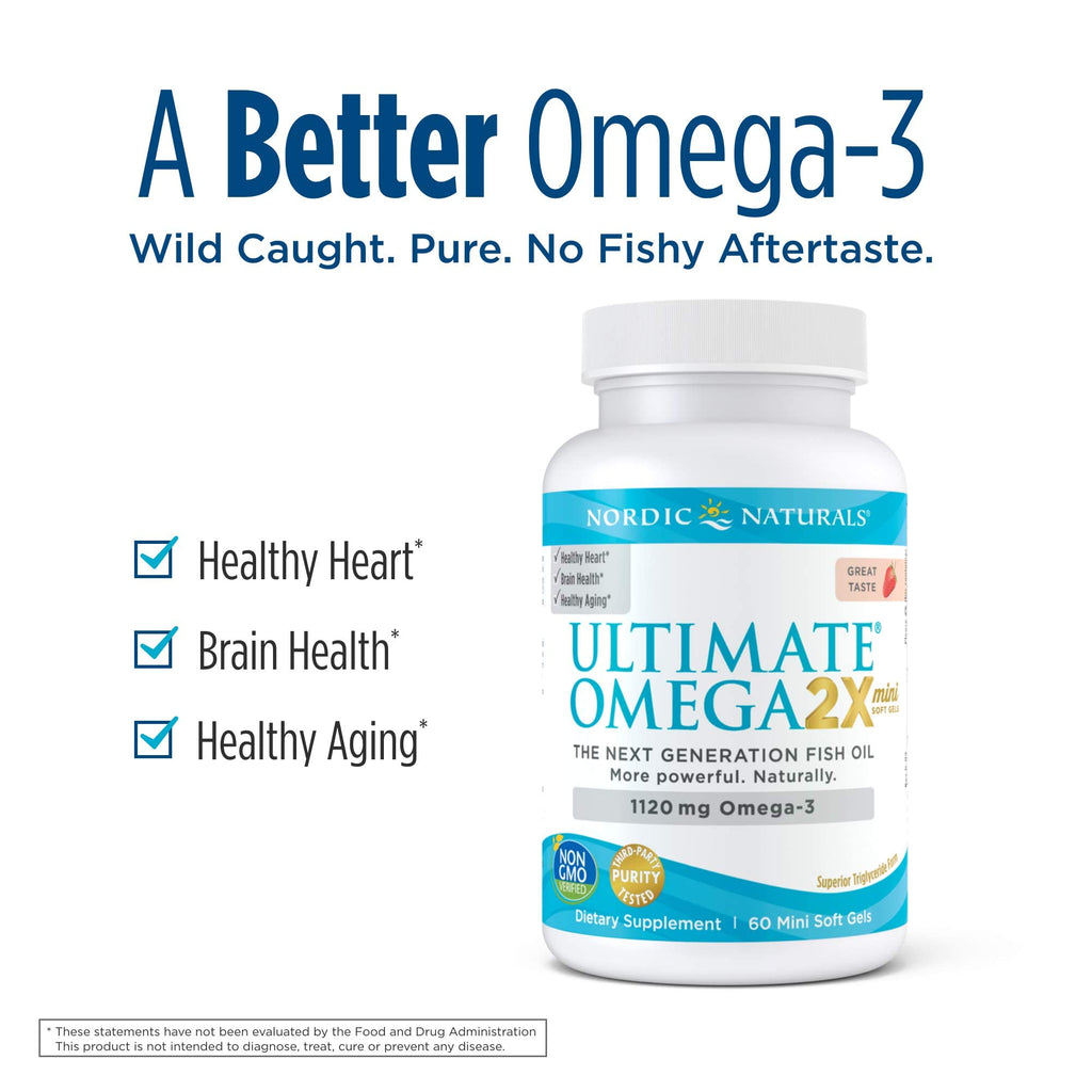 NORDIC NATURALS Ultimate Omega Minis, 60 CT - TrustMedUSA