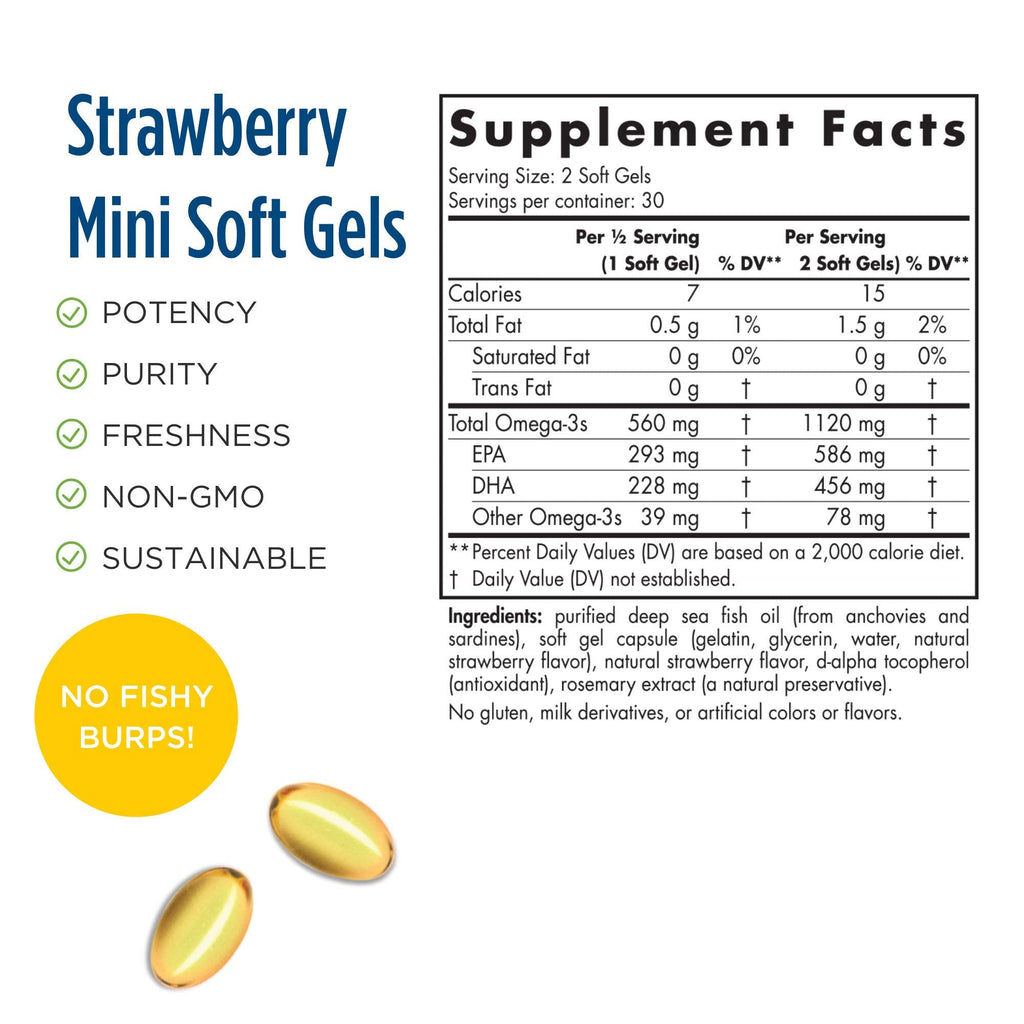NORDIC NATURALS Ultimate Omega Minis, 60 CT - TrustMedUSA