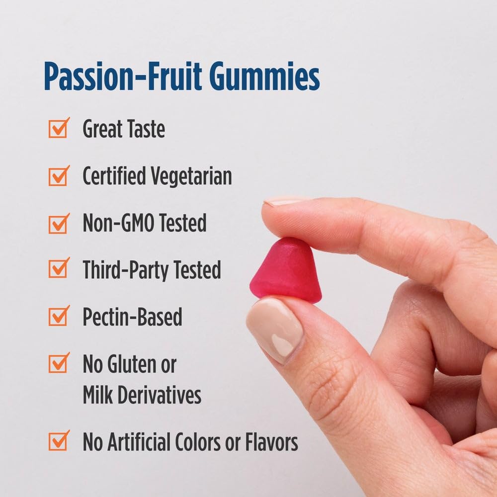 Nordic Naturals Vitamin D3 5000 Gummies, Passion Fruit - 30 Gummies - Support for Healthy Bones, Mood, & Immune System - Vegetarian - Non-GMO - 30 Servings - TrustMedUSA