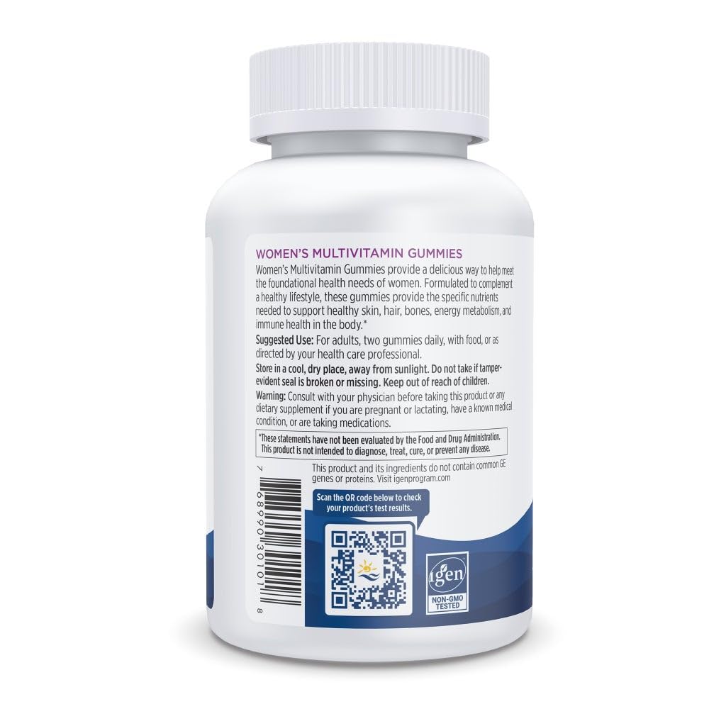 Nordic Naturals Women's Multivitamin Gummies, Mixed Berry - 60 Gummies - Support for Healthy Skin, Hair, Bones, Energy & Immunity - Non-GMO, Vegetarian - 30 Servings - TrustMedUSA