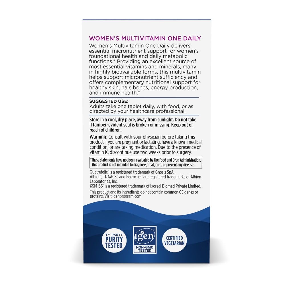 Nordic Naturals Women’s Multivitamin One Daily - Skin, Hair, Energy, & Bone Support - Immunity Supplement - TrustMedUSA