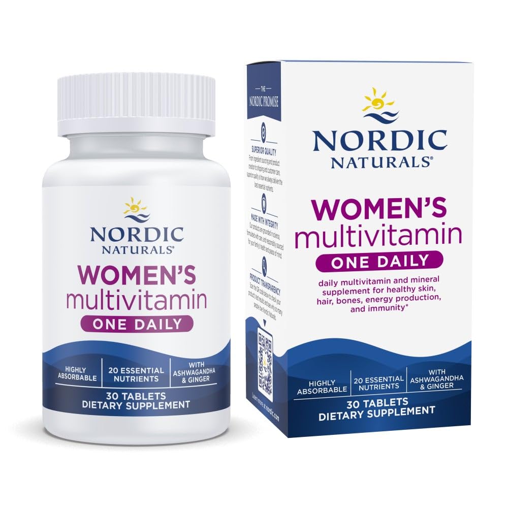 Nordic Naturals Women’s Multivitamin One Daily - Skin, Hair, Energy, & Bone Support - Immunity Supplement - TrustMedUSA