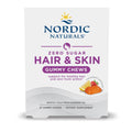 Nordic Naturals Zero Sugar Hair & Skin Gummy Chews, Strawberry Lemonade - 27 Gummy Chews - Biotin + GLA from Borage Oil - Promotes Healthy Balance of Fats in Skin - Non-GMO - 27 Servings - TrustMedUSA