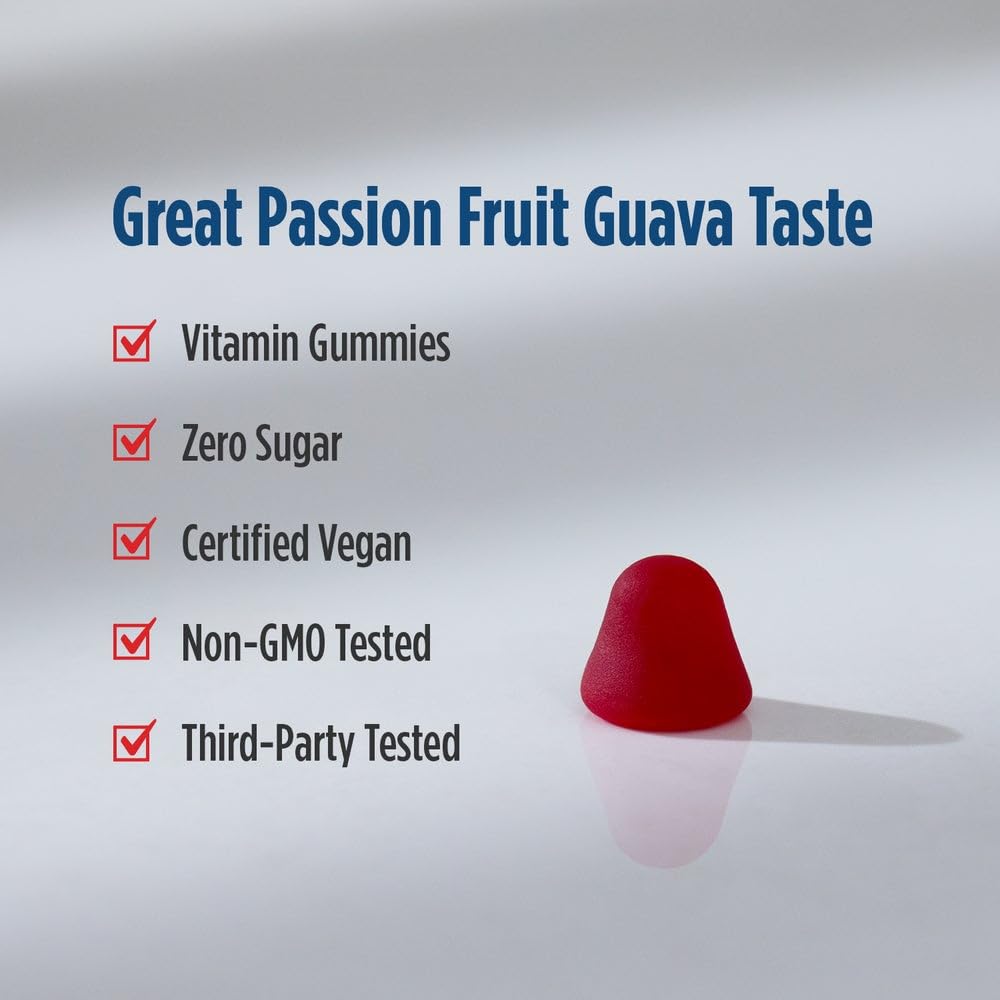 Nordic Naturals Zero Sugar Vitamin B12 Gummies - 2000 mcg Vitamin B12 per Gummy, Passion Fruit Guava Flavor - 30 Gummies, Essential Nutrient Support for Energy Production and Brain Health, 30 Servings - TrustMedUSA
