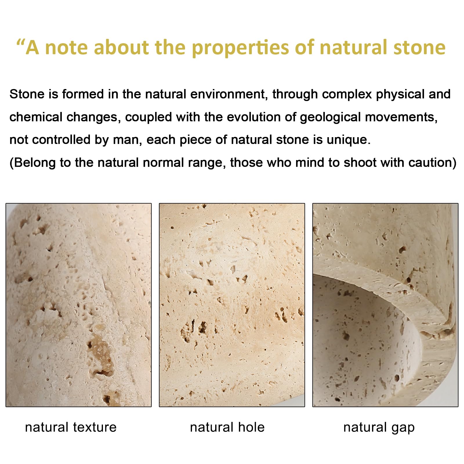 Nordic Pendant Light Natural Yellow Travertine Lamp Simple Wabi Sabi Lamp Suitable for Restaurant Bedside Kitchen Island Cafe Wood Pendant Light (Walnut Color) - TrustMedUSA