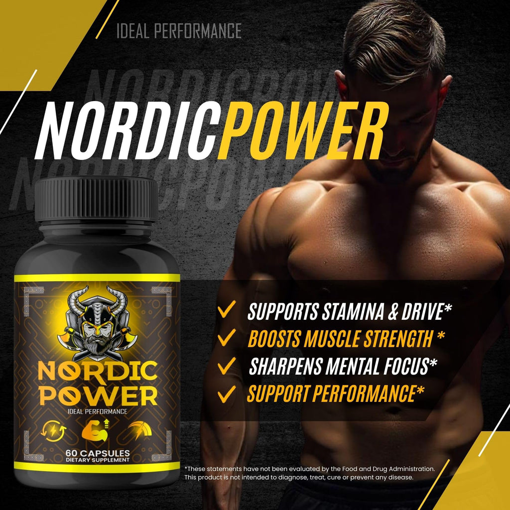 Nordic Power Pills, Official Nordic Power Capsules - Maximum Strength Energy, Stamina and Performance, Premium Formula to Support Overall Well-Being, Natural NordicPower Pastillas Review (2 Pack) - TrustMedUSA