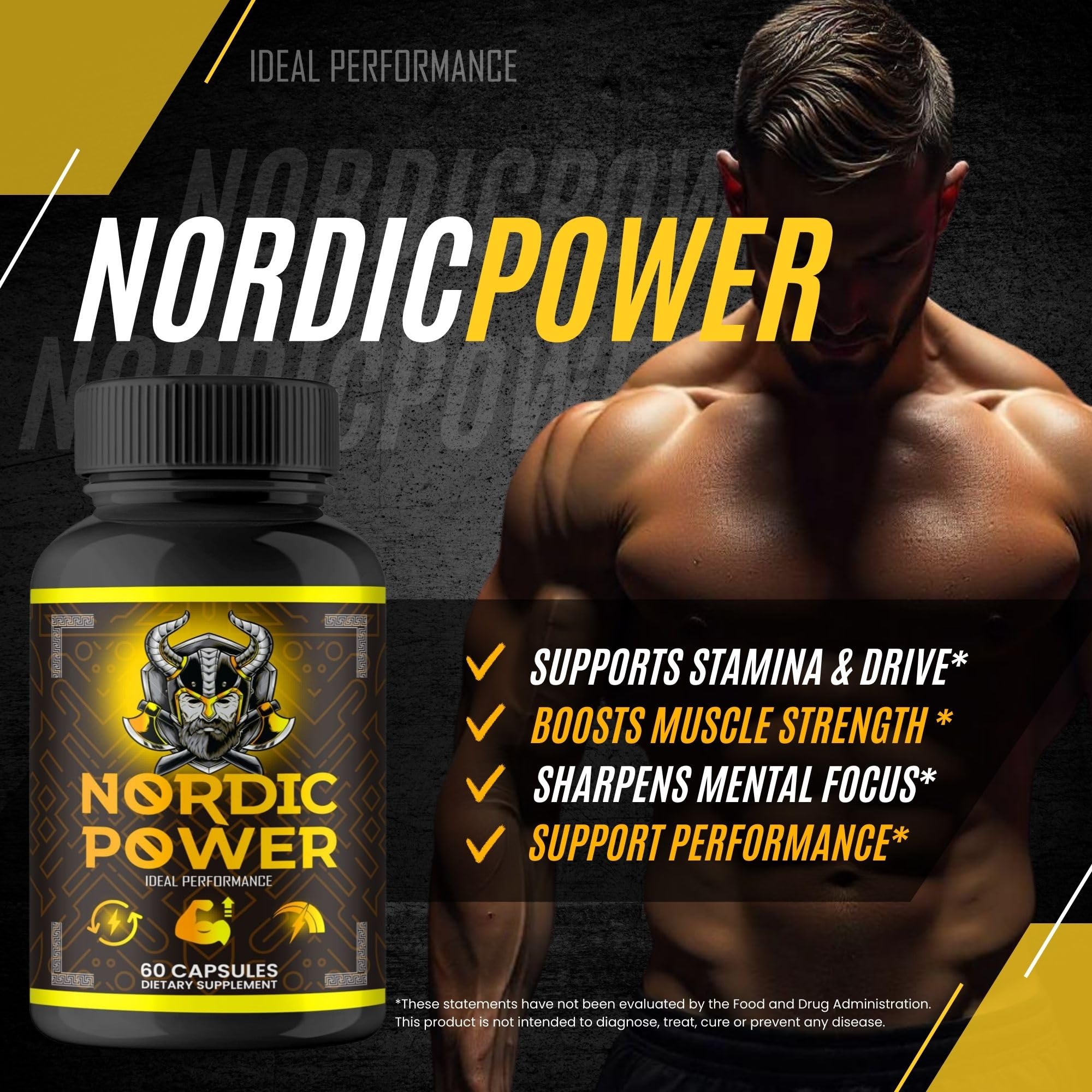 Nordic Power Pills, Official Nordic Power Capsules - Maximum Strength Energy, Stamina and Performance, Premium Formula to Support Overall Well-Being, Natural NordicPower Pastillas Review (2 Pack) - TrustMedUSA