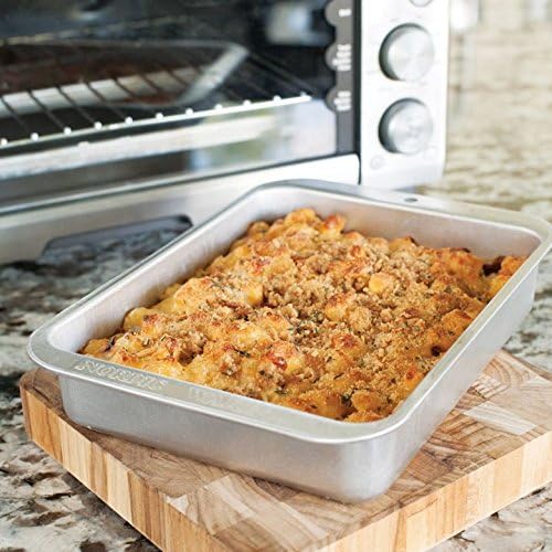 Nordic Ware Naturals Compact Rectangular Pan - Natural Uncoated Aluminum, Toaster Oven and Broiler Safe - TrustMedUSA
