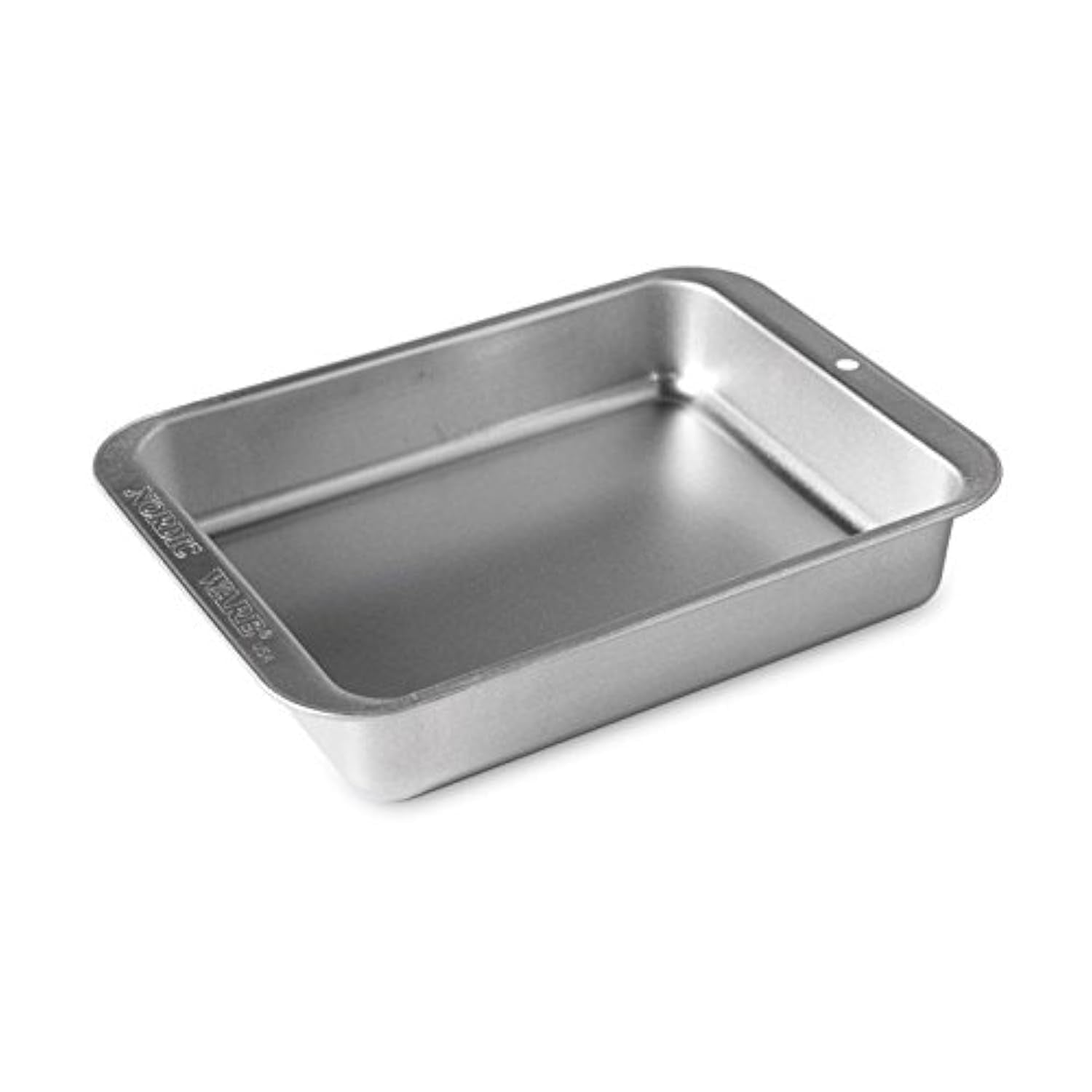 Nordic Ware Naturals Compact Rectangular Pan - Natural Uncoated Aluminum, Toaster Oven and Broiler Safe - TrustMedUSA