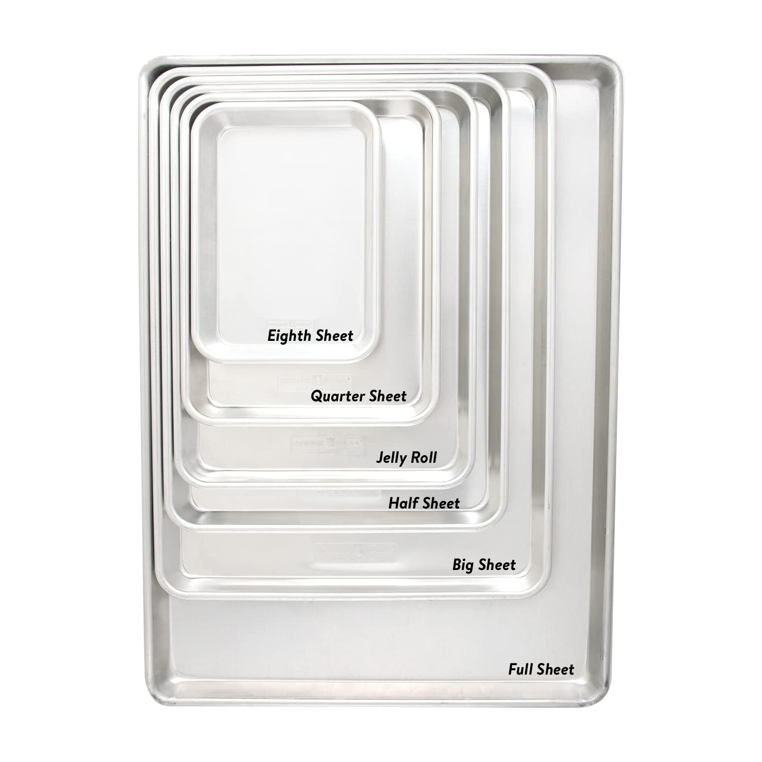 Nordic Ware Naturals Extra Large, 21 x 15 inch Baking Set - USA Made Aluminum Commercial Quality Pan for Baking or Roasting, Encapsulated Galvanized Steel Rim Prevents Warping, 2pk Big Sheet - TrustMedUSA