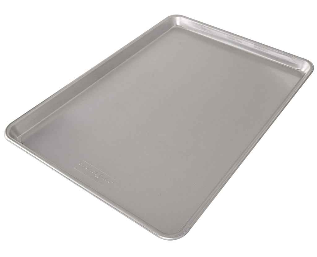Nordic Ware Naturals Extra Large, 21 x 15 inch Baking Set - USA Made Aluminum Commercial Quality Pan for Baking or Roasting, Encapsulated Galvanized Steel Rim Prevents Warping, 2pk Big Sheet - TrustMedUSA
