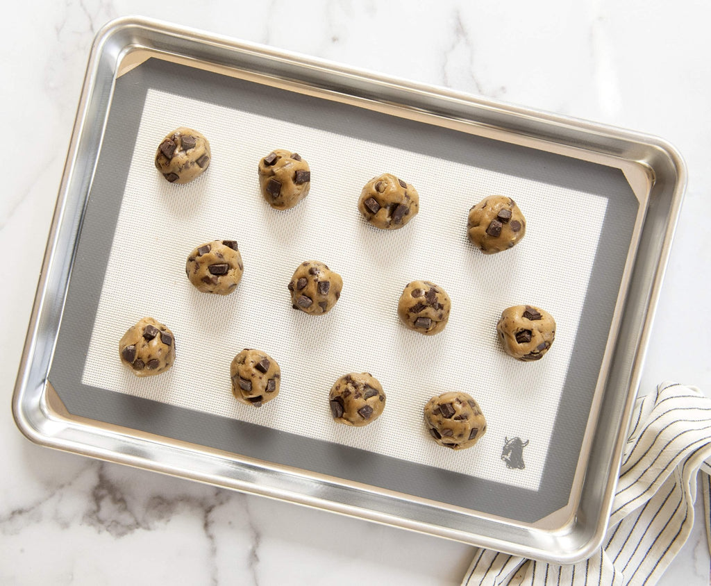 Nordic Ware Naturals Half Sheet Pan, Deluxe Silicone Liner and Cooling Rack, Cookie or Roasting Bakers Set - TrustMedUSA