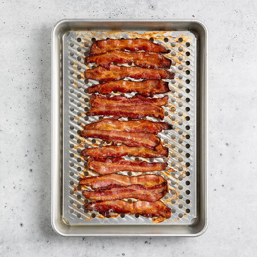 Nordic Ware Naturals High Sided Half Sheet Pan with Multi-Purpose Oven and Cooling Rack - TrustMedUSA