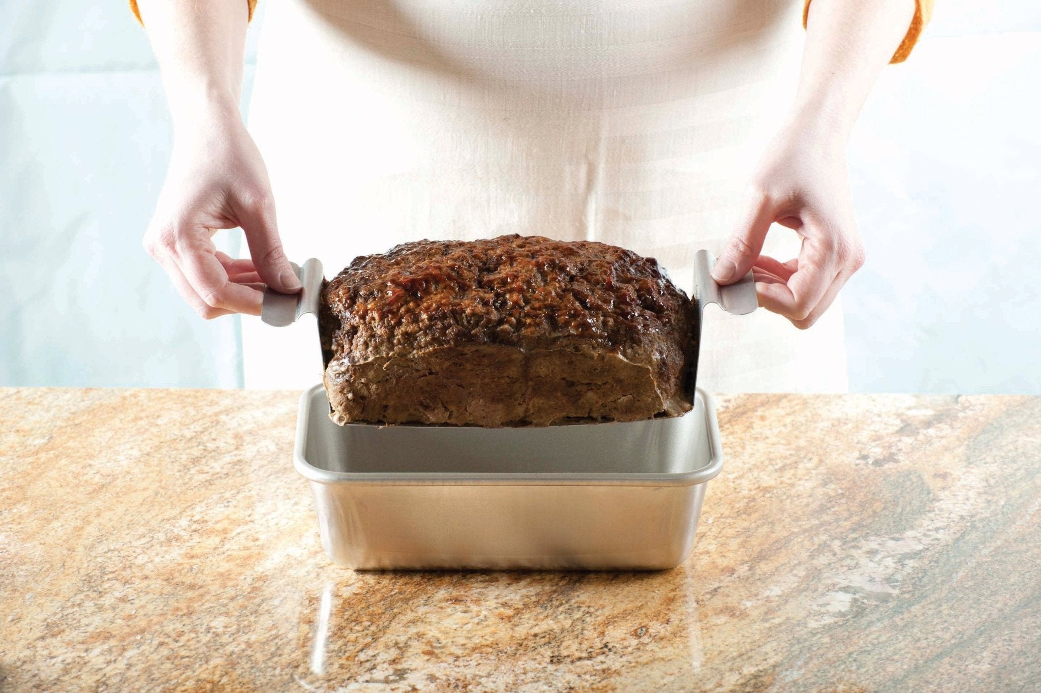 Nordic Ware Naturals Meat Loaf Pan with Lifting Trivet - TrustMedUSA