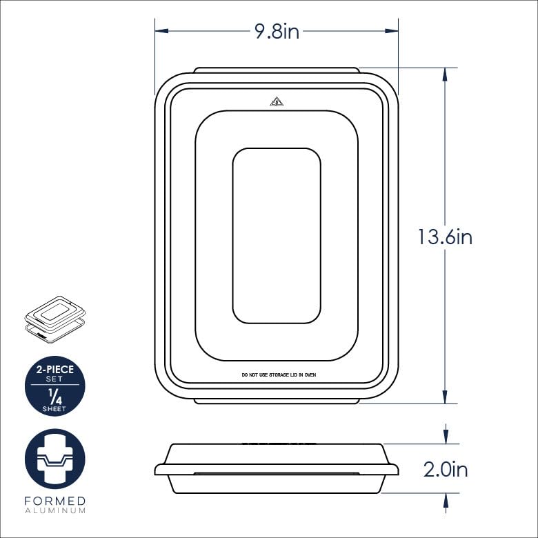 Nordic Ware Naturals Quarter Sheet with Lid - TrustMedUSA