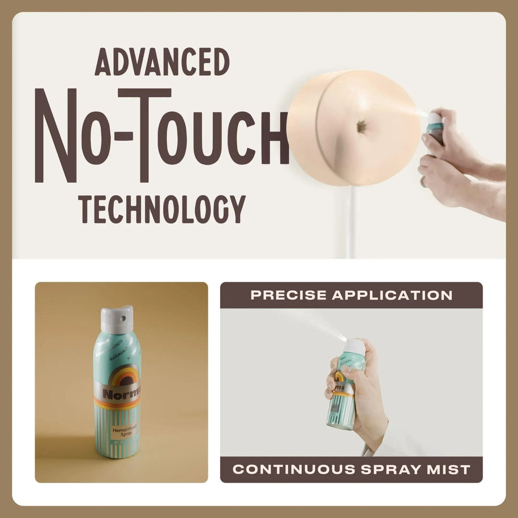 Norms Cooling Hemorrhoid Spray, Maximum Strength Touch-Free Relief with Phenylephrine, Witch Hazel, Aloe, Shrinks Swelling, Calms Itching, Soothes on Contact, 3oz Spray - TrustMedUSA