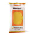 Norms Medicated Hemorrhoid Wipes with Witch Hazel and Aloe, Soothing Flushable Wipes for Itching, Burning & Swelling Relief, Hypoallergenic & Fragrance Free - 48ct (Pack of 1) - TrustMedUSA