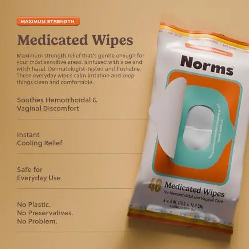 Norms The Full Hemorrhoid Treatment Bundle Medicated Wipes, Touch-Free Spray, and 5% Lidocaine Cream to Relieve Painful Itching, Burning & Swelling – Complete Hemorrhoid Care System - TrustMedUSA