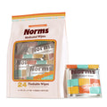 Norms Wipe Outs Hemorrhoid Wipes, 24 Individually Wrapped Witch Hazel Wipes with Aloe to Soothe and Cool Itching, Burning and Irritation, Flushable Septic Safe, Plant Based & Plastic-Free - TrustMedUSA
