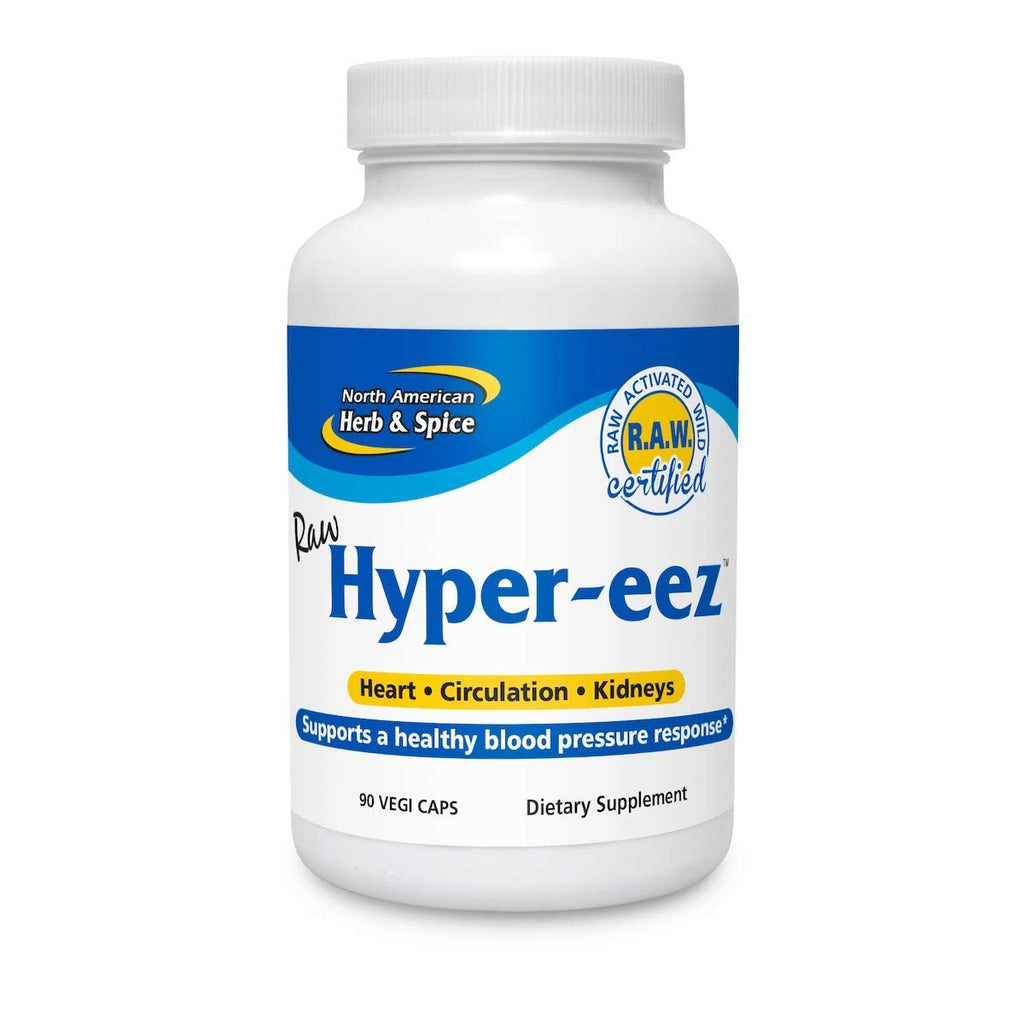 NORTH AMERICAN HERB & SPICE Hyper-eeZ - 90 Vegi Caps - Herbs, Spices, Flowers, Berry Blend - Blood Pressure & Circulation Support - Assists with Heart, Circulation, Kidneys - Non-GMO - 90 Servings - TrustMedUSA