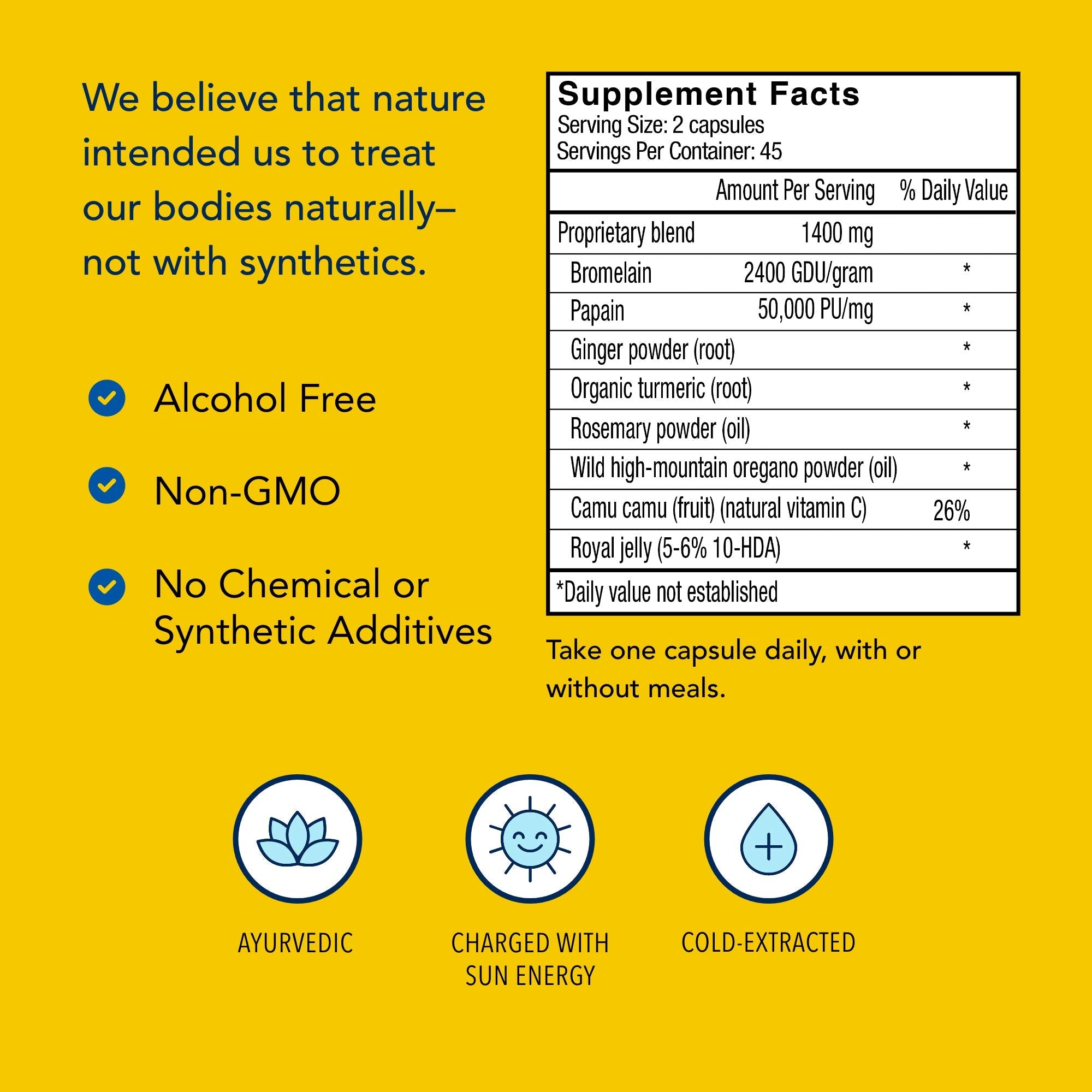 NORTH AMERICAN HERB & SPICE Inflam-eeZ - 90 Capsules - Supports Healthy Immune & Inflammatory Response - Ginger Root, Camu Camu Berries, Bromelain & Papain Plus - Non-GMO - 45 Total Servings - TrustMedUSA