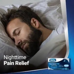 NOTTS PM Extra Strength Pain Relief & Sleep Aid, 500mg Acetaminophen & 25mg Diphenhydramine HCl, 50 Caplets for Nighttime Aches, Headaches & Body Pain, Non-Habit Forming (Pack of 2) - TrustMedUSA