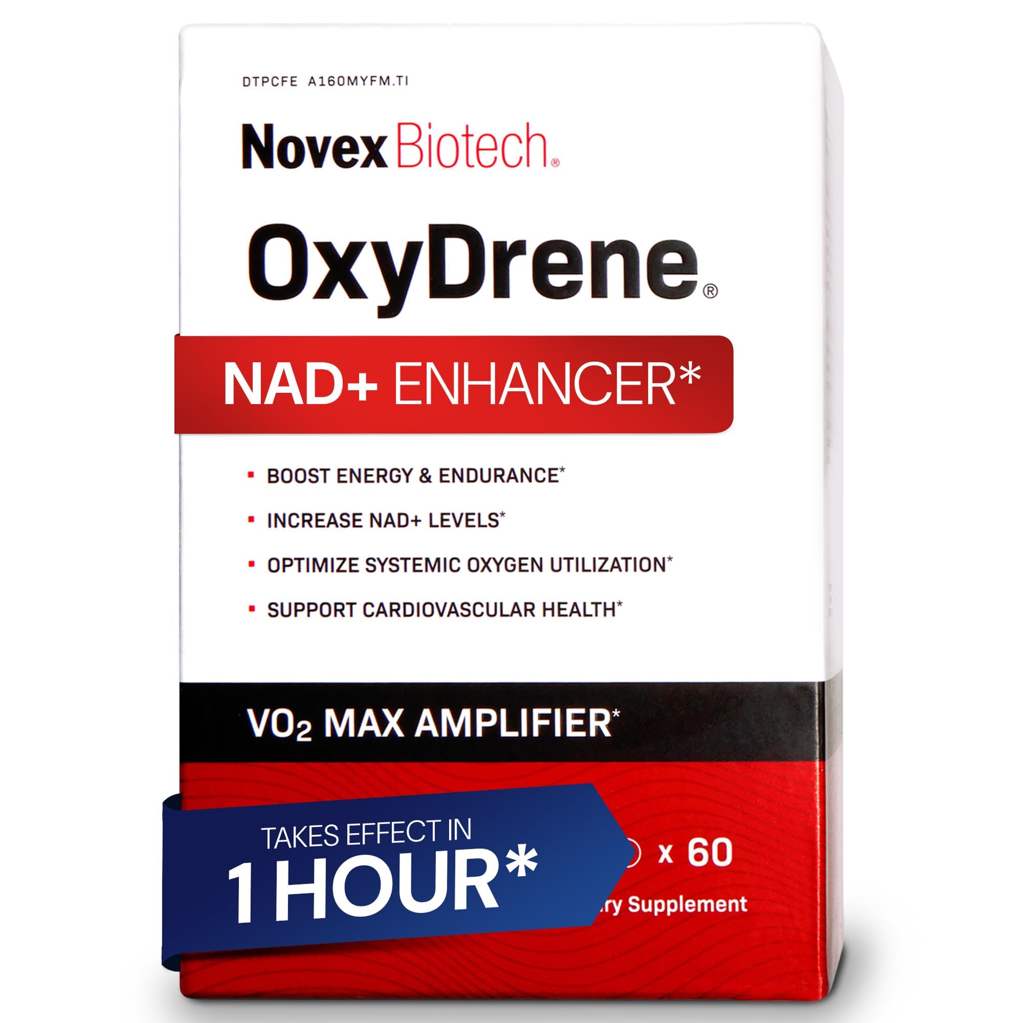 Novex Biotech Oxydrene NAD+ Enhancer - Natural Supplement Promoting Metabolism and Cardiovascular Support for Men and Women - (60 Capsules) - TrustMedUSA