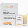 Novos Core Clinical Longevity Mix | Anti-Aging Supplement Drink Mix for Men & Women | Magnesium, L-Theanine, Fisetin and More | Supports Energy, Mood, Sleep & Cognition | Orange Flavor (30 Servings) - TrustMedUSA