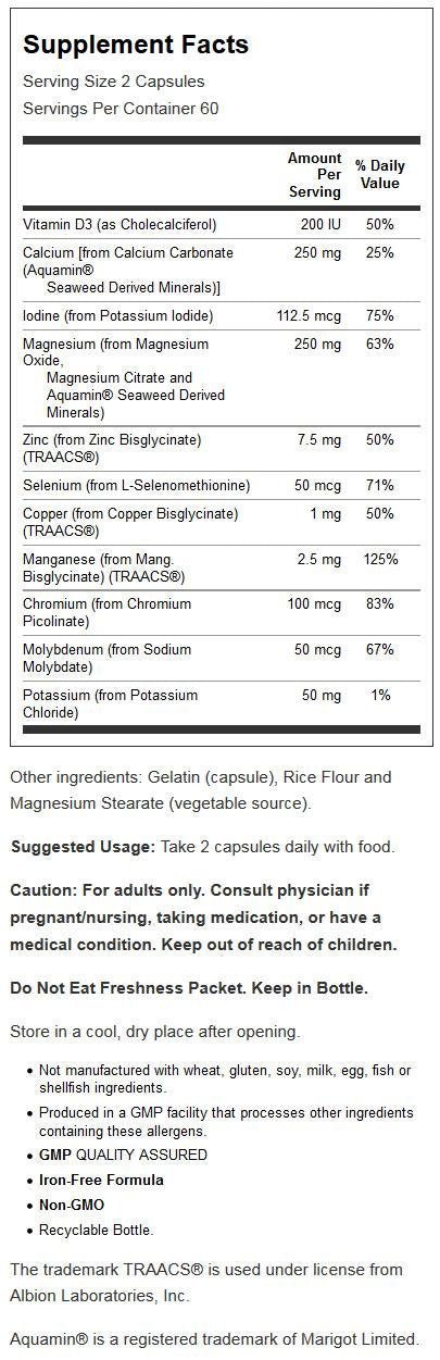Now Foods, Full Spectrum Mineral CAPS 120 CAPS - TrustMedUSA