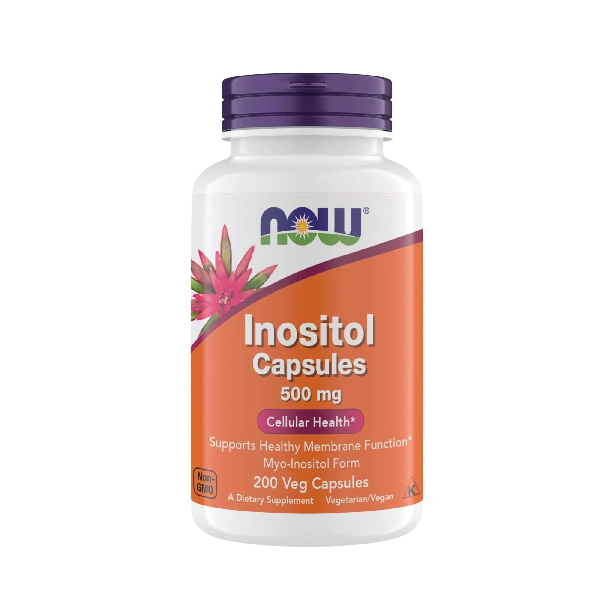 Now Foods Inositol 500 mg, Superior Myo Inositol Form, for Healthy Membrane Function - TrustMedUSA