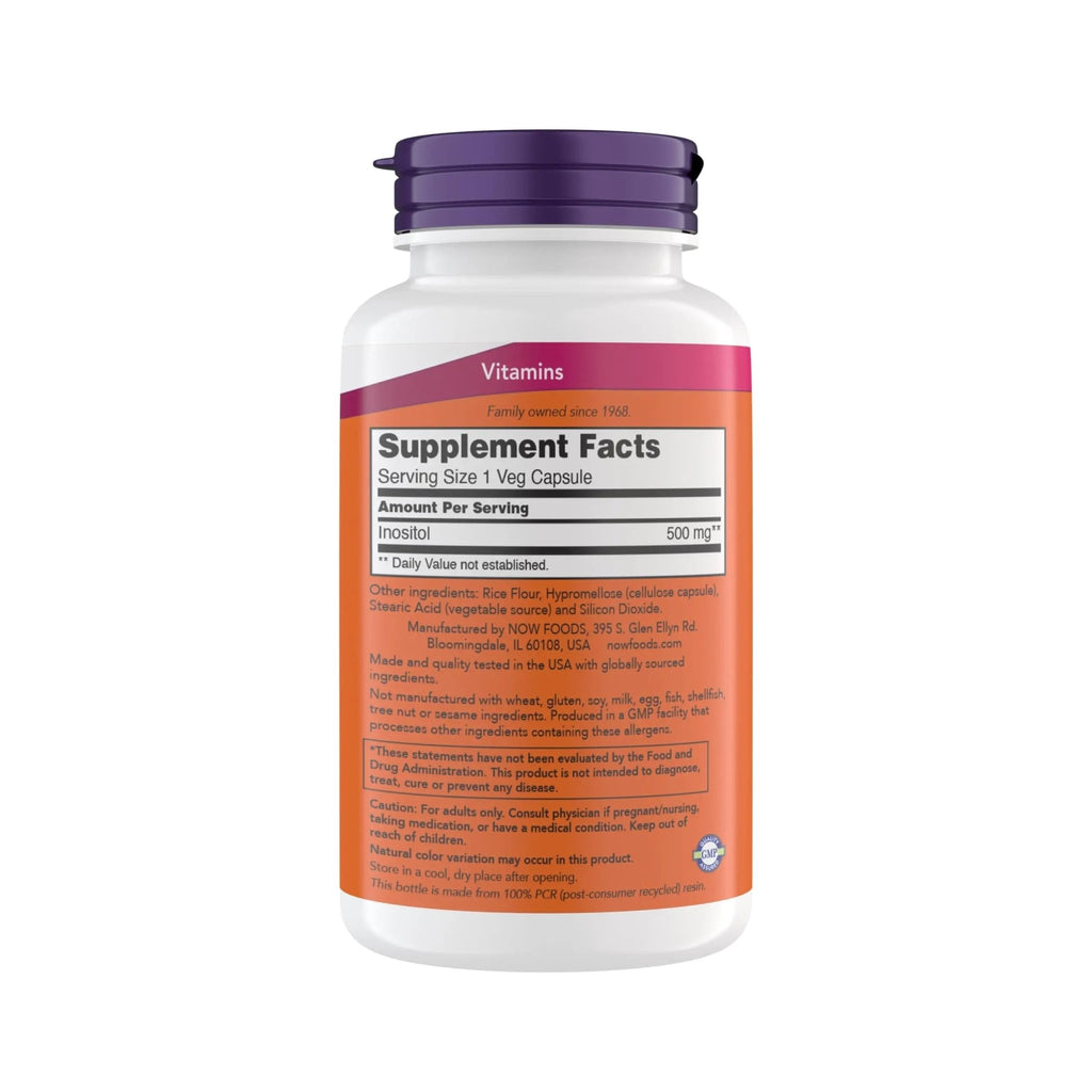 Now Foods Inositol 500 mg, Superior Myo Inositol Form, for Healthy Membrane Function - TrustMedUSA