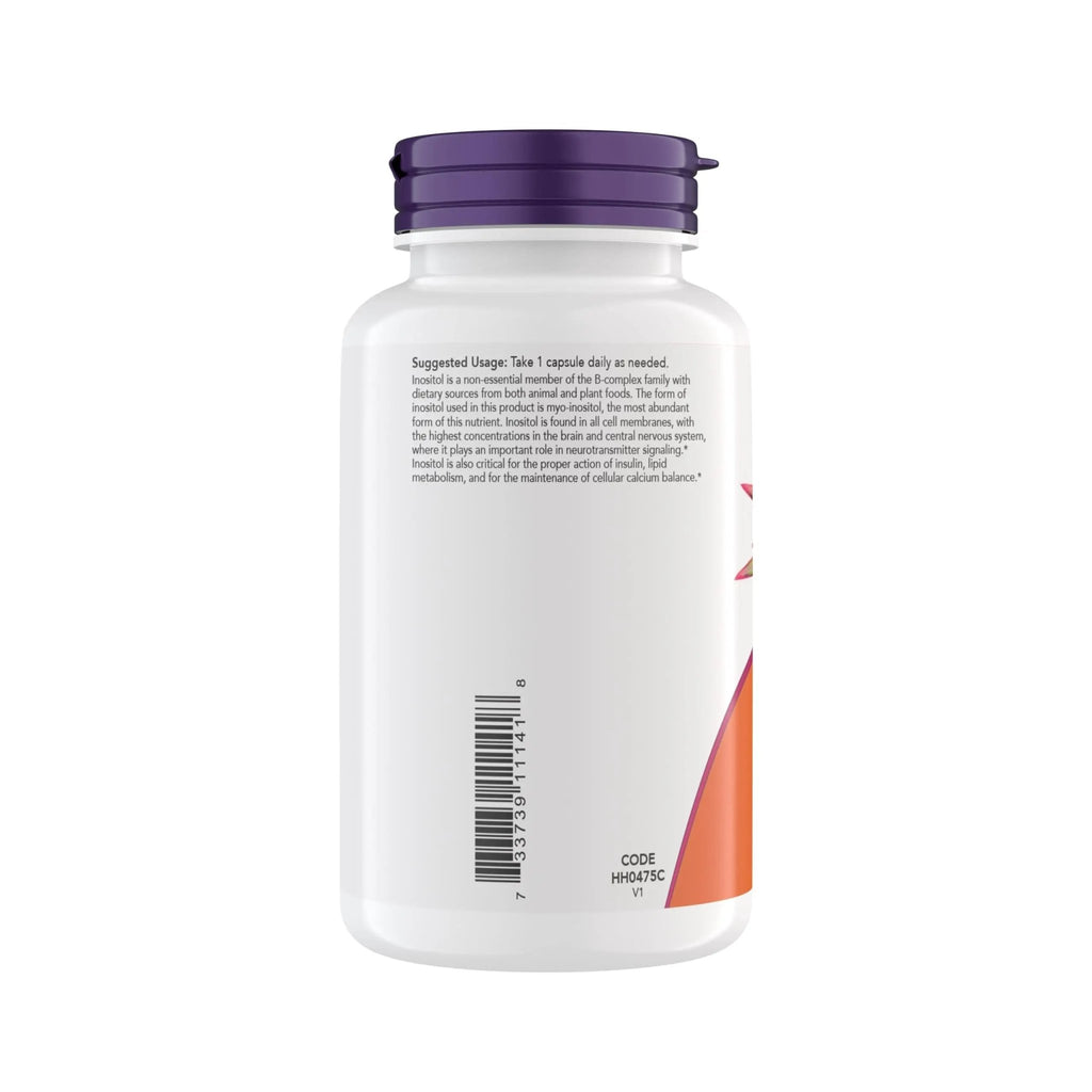 Now Foods Inositol 500 mg, Superior Myo Inositol Form, for Healthy Membrane Function - TrustMedUSA