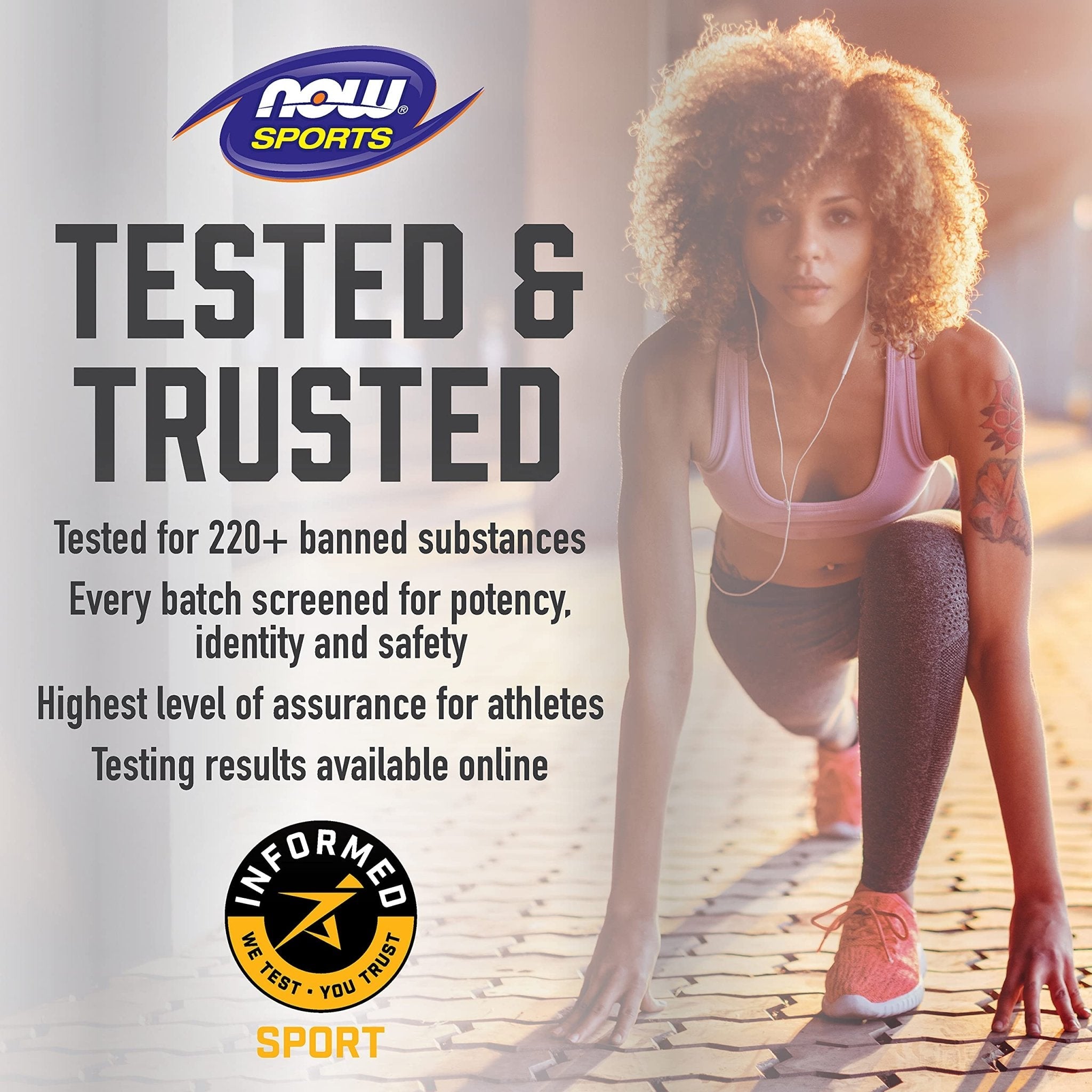 NOW Foods Sports Nutrition, Beta-Alanine 750 mg, Delays Muscle Fatigue*, Endurance*, 120 Veg Capsules - Maple Wellness Supplements