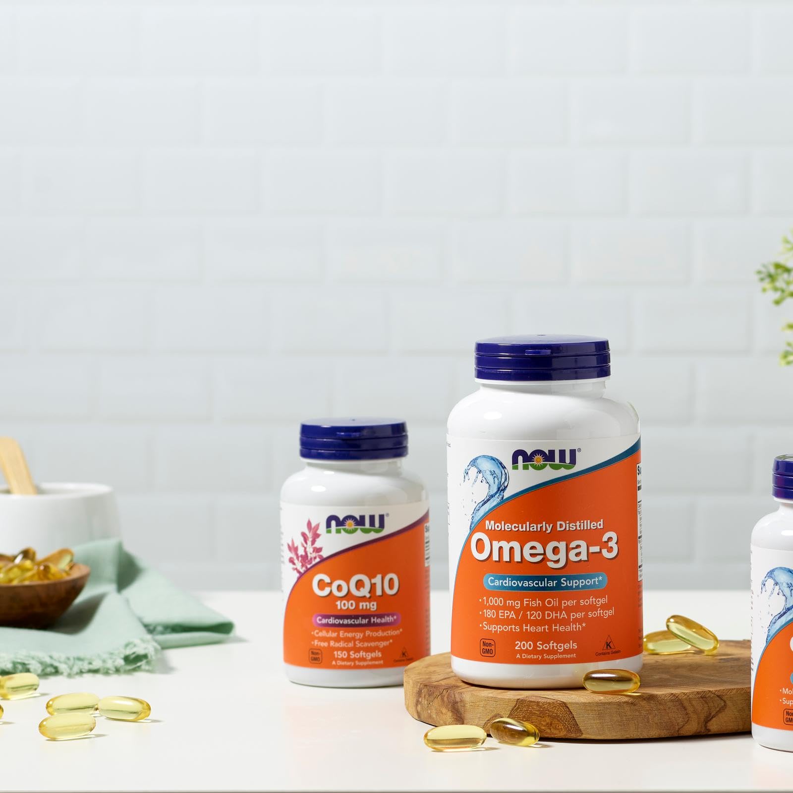 NOW Foods Supplements, CoQ10 (Coenzyme Q10) 100 mg, Pharmaceutical Grade, Cardiovascular Health*, 150 Softgels - Maple Wellness Supplements