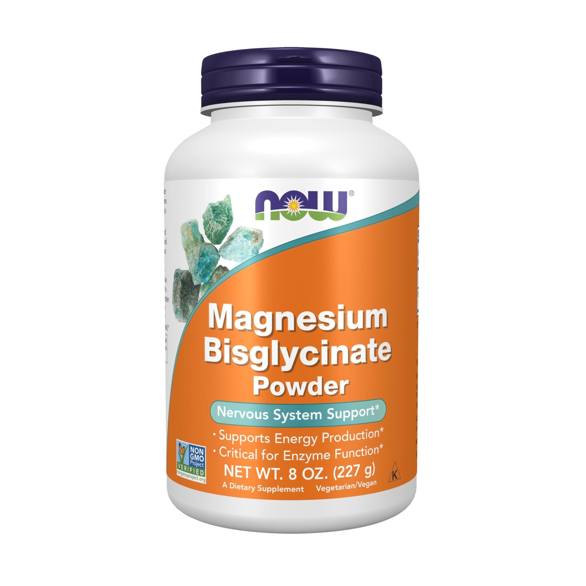 NOW Foods Supplements, Magnesium Bisglycinate Powder, Enzyme Function*, Nervous System Support*, 8-Ounce - TrustMedUSA